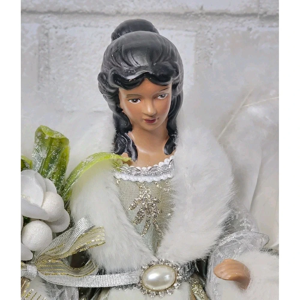 Angel Tree Topper Olive Green Christmas Figure 16
